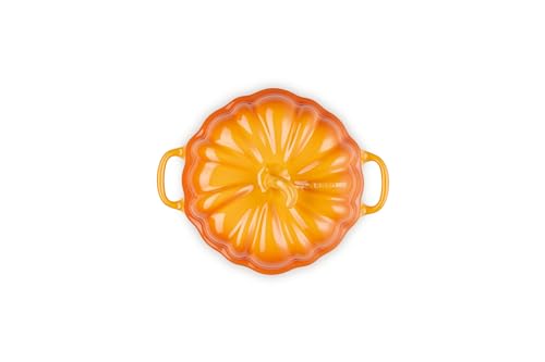 Le Creuset Stoneware Figural Pumpkin Petite Cocotte, 12 oz., Persimmon