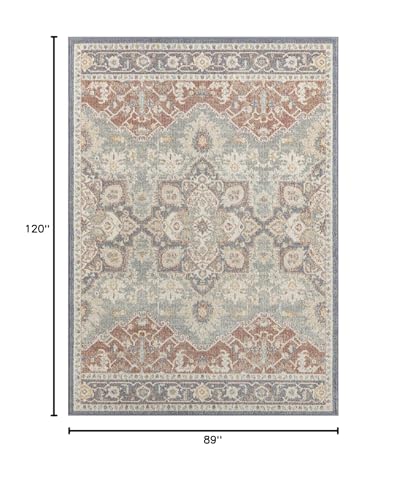 LUXE WEAVERS Floral Bohemian Cream 8x10 Area Rug