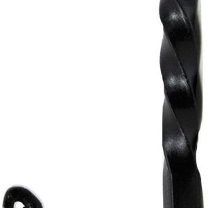 Black Antique Style Heavy Duty 5" Wrought Iron Forged Colonial Twisted Coat Hook