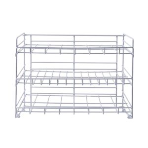 Atlantic Gravity-Fed Compact Single Can Rack - Kitchen Organizer, Durable Steel Construction, 3-level storage capacity, fits most pantries, PN 1002N in galvanized steel (Updated)