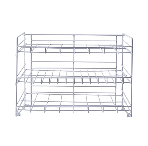 Atlantic Gravity-Fed Compact Single Can Rack - Kitchen Organizer, Durable Steel Construction, 3-level storage capacity, fits most pantries, PN 1002N in galvanized steel (Updated)