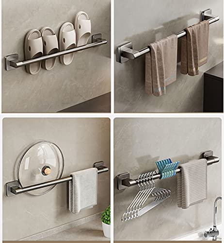 SEIFE Wall Mounted Towel Rack Towel Rack Towel Rails Bars Bathroom Towel Holder Rack for Bath Kitchen Necklace Holder Wall Mounted Chrome Stainless Steel for Shower Room,Room Cabinet Bathroom Shelves