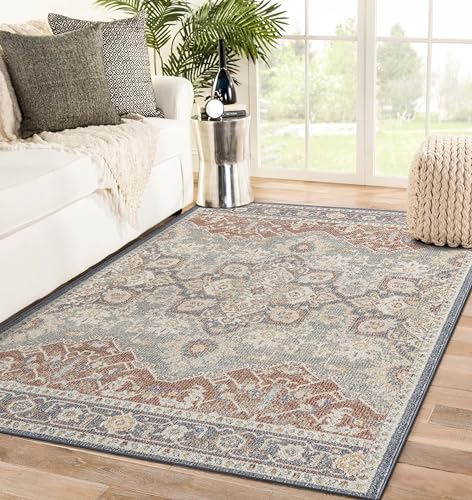 LUXE WEAVERS Floral Bohemian Cream 8x10 Area Rug