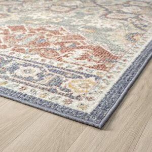 LUXE WEAVERS Floral Bohemian Cream 8x10 Area Rug