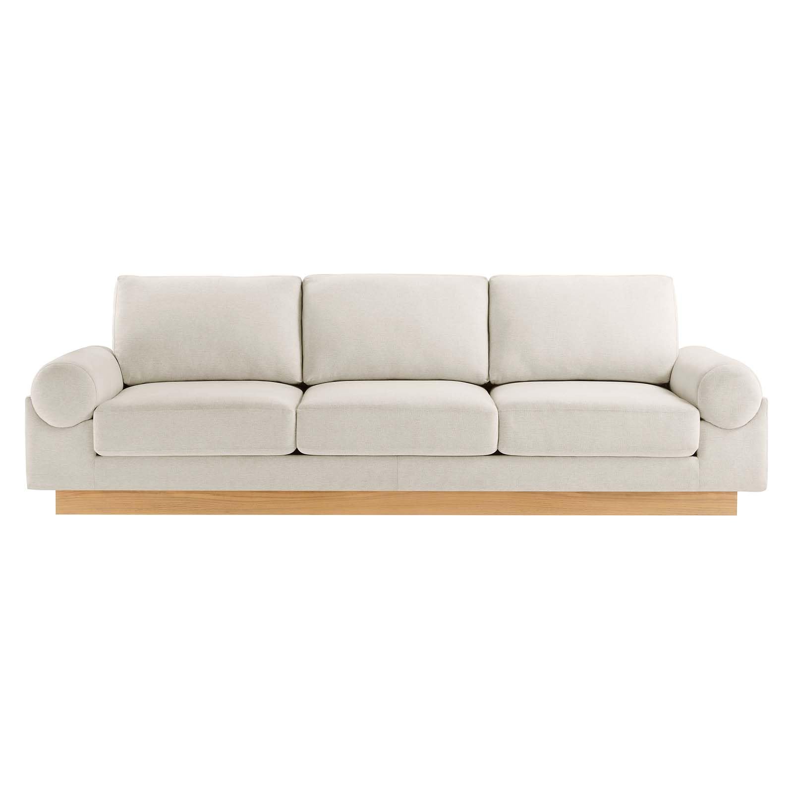 Modway EEI-6401-IVO Oasis Upholstered Fabric Sofa, Ivory