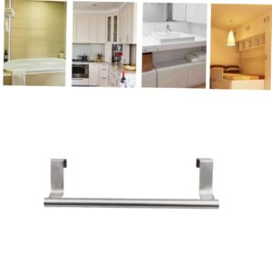 Cabilock 2 Pcs Steel Towel Bar Rack Bathroom Towel Bar Cabinet Towel Rack Batroom Towel Bar Wall Towel Rack Over Door Towel Bar Towel Hanging Rack Towel Hanger Small Towel Rack On The Door