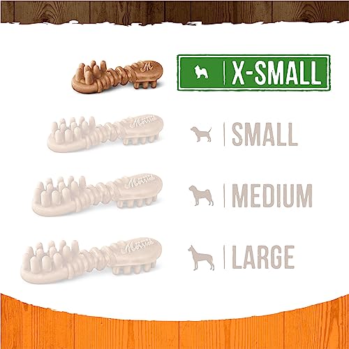 Merrick Fresh Kisses Natural Dental Chews, Treats Infused with Pumpkin and Cinnamon for Tiny Dogs 5-15 Lbs - 9 oz. Pouch