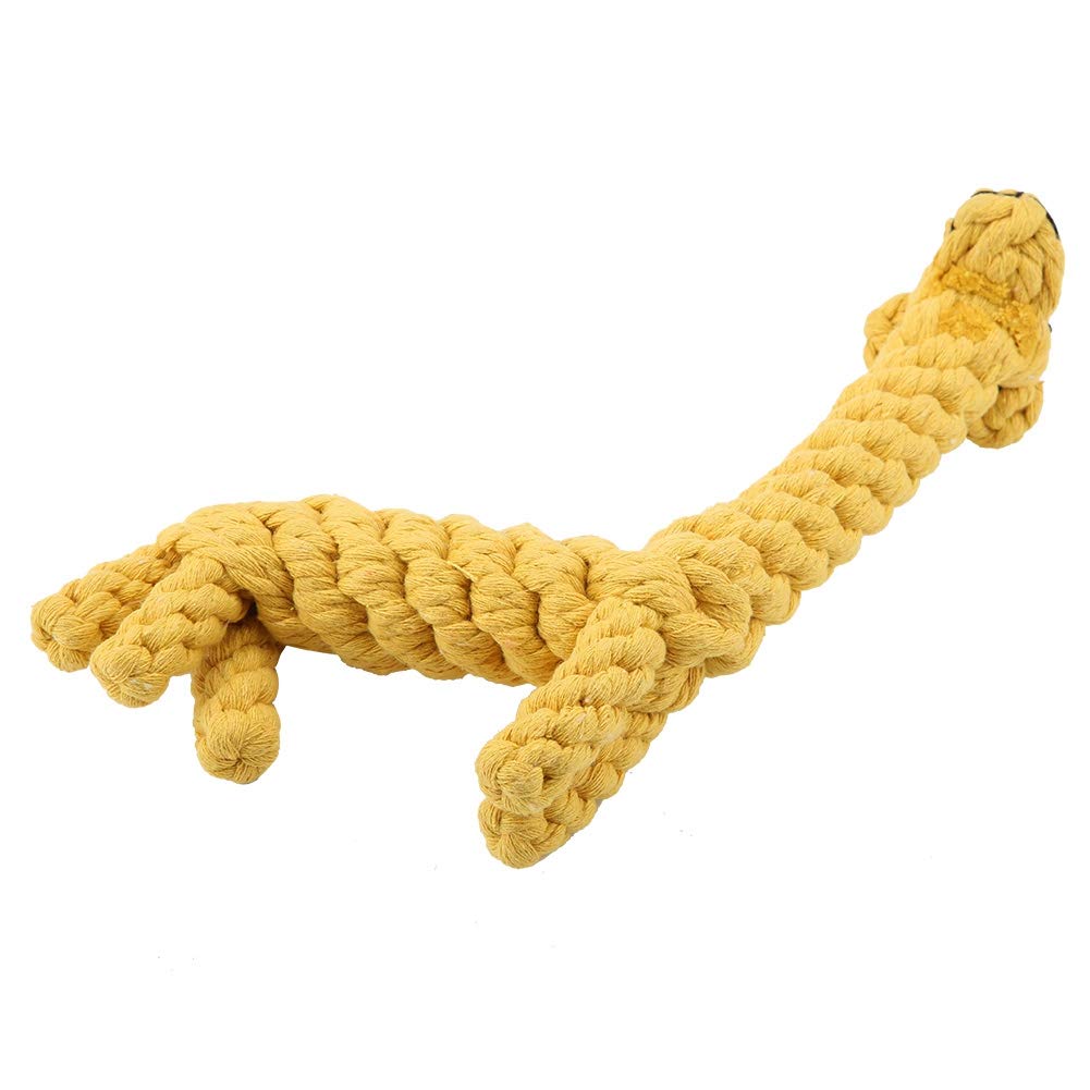 Dog Rope Toy for Aggressive Chewers, Cute Dog Chew Toy Cotton Rope Bite Resistant Giraffe Design Pet Teeth Cleaning Gifts Handwoven Chew Items for Small Breeds Dog, for Teeth and Gums