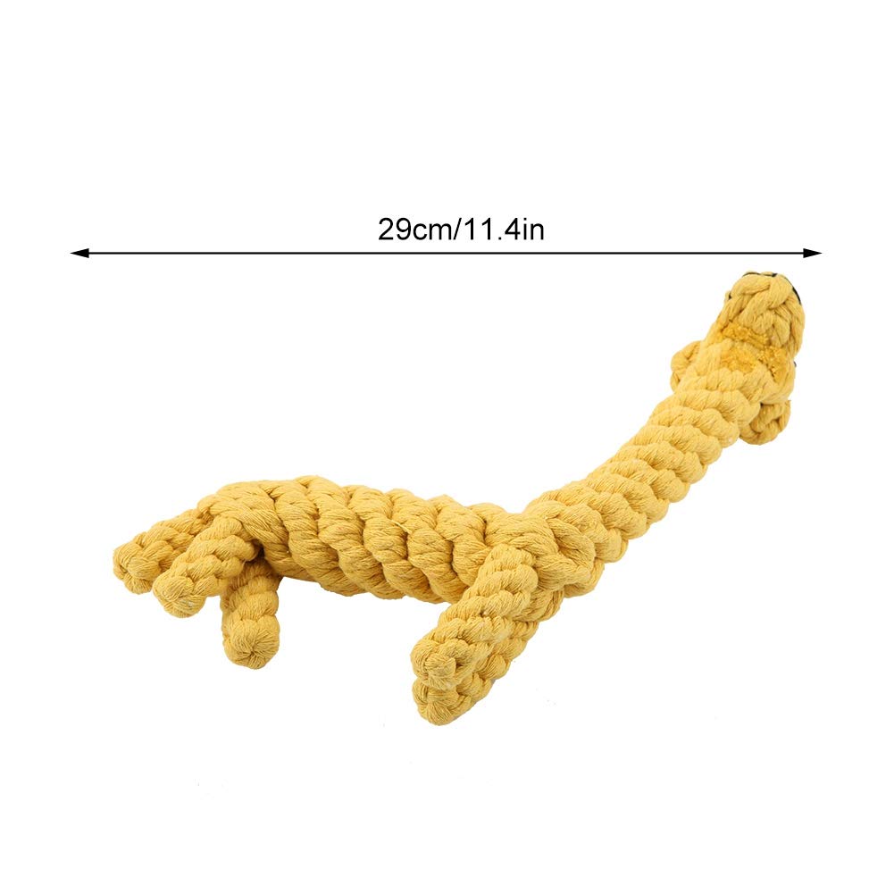 Dog Rope Toy for Aggressive Chewers, Cute Dog Chew Toy Cotton Rope Bite Resistant Giraffe Design Pet Teeth Cleaning Gifts Handwoven Chew Items for Small Breeds Dog, for Teeth and Gums