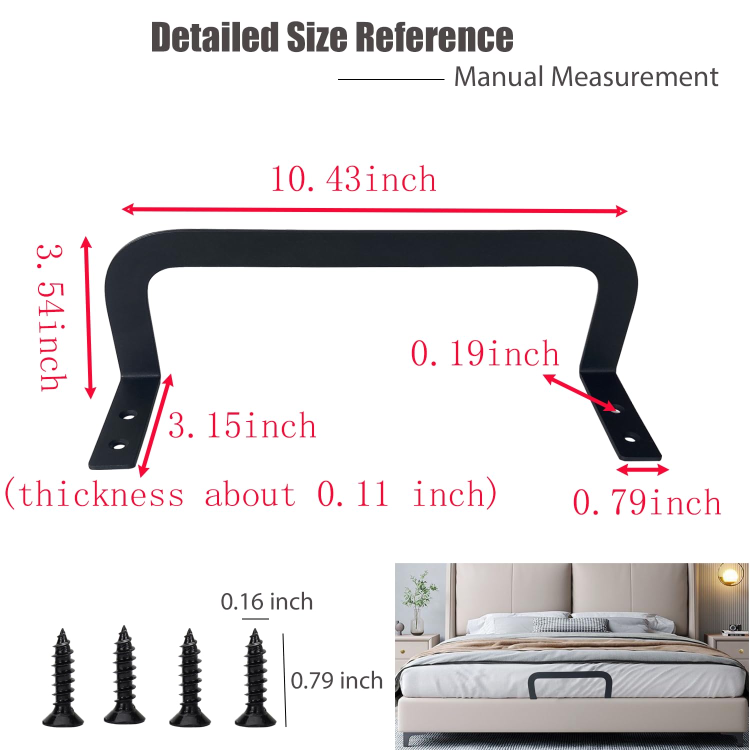 GYGhaoho 3 Pcs Black Mattress Retainer Bar, Keep Mattress Topper from Sliding, Stopper to Prevent Sliding Holder in Place, Anti Slip Mattress Gripper, Soft Bed Mattress Handle Bracket