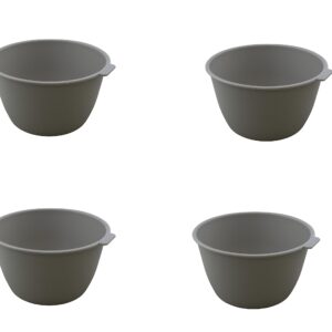 Dependable Industries inc. Essentials Unbreakable Microwave Bowls Heat and Eat 26 OZ Dishwasher Safe BPA-Free Plastic for Serving Soup Pasta Noodles Oatmeal Cereal Stakable Set of 4