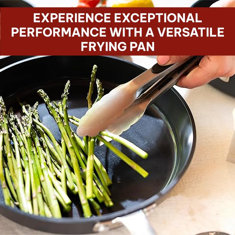 Alva Maestro Ceramic Nonstick Frying Pan Skillet Non Toxic Omelette Pan Kitchen Cookware 11" PFAS, PFOA & PFTE Free, for Cooking Pan Set, Induction Safe, Add to Your Pots and Pans Set Cookware