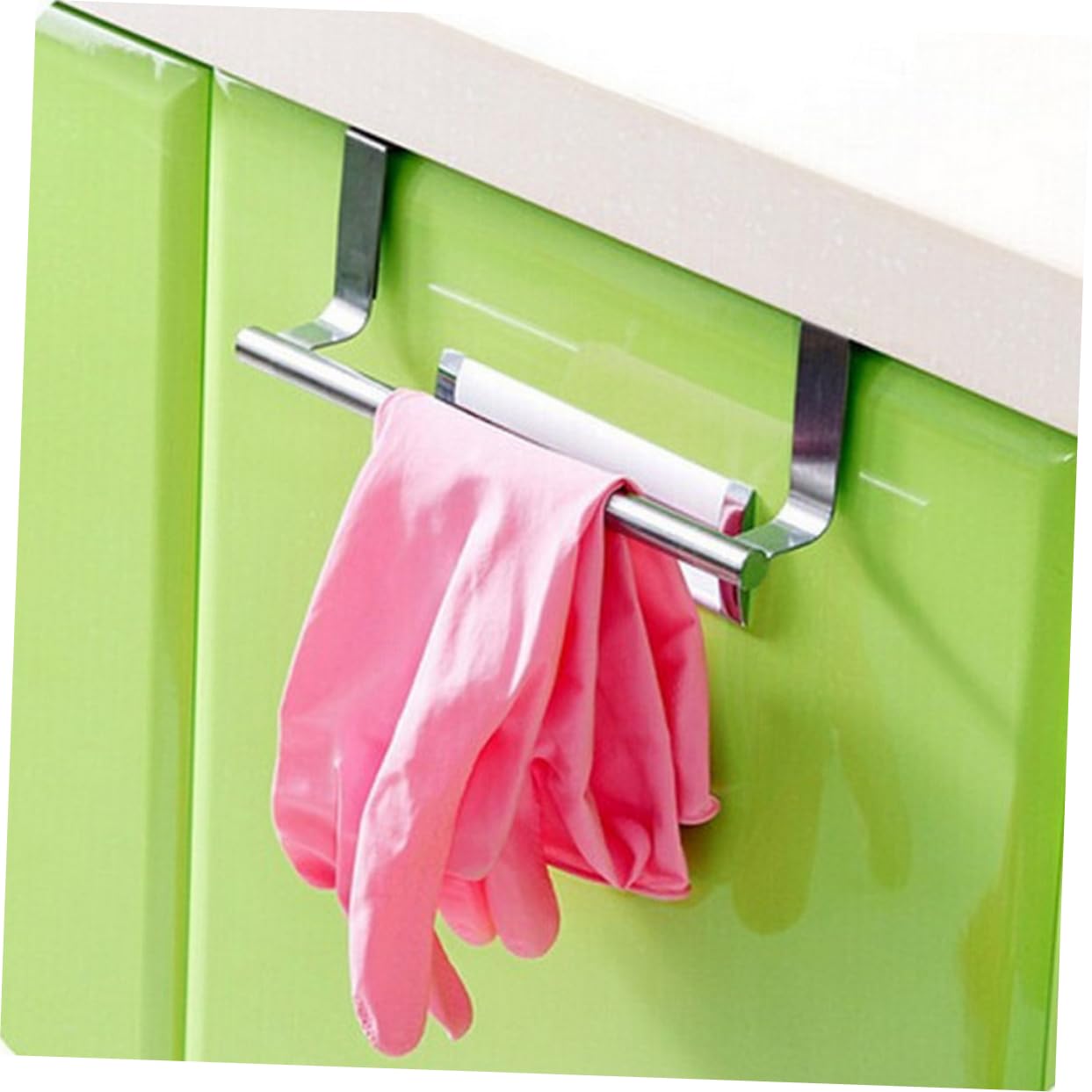 Cabilock 2 Pcs Steel Towel Bar Rack Bathroom Towel Bar Cabinet Towel Rack Batroom Towel Bar Wall Towel Rack Over Door Towel Bar Towel Hanging Rack Towel Hanger Small Towel Rack On The Door