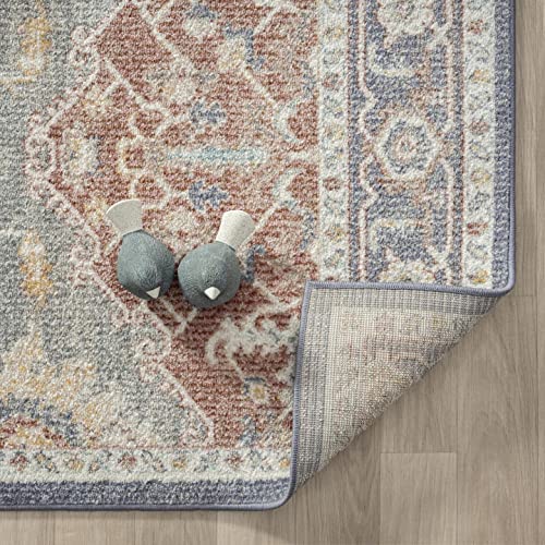 LUXE WEAVERS Floral Bohemian Cream 8x10 Area Rug