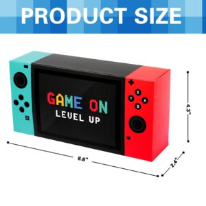 Video Game Party Favor Boxes - 12 PCS Game On Theme Gifts Boxes for Boys Kids Video Game Birthday Party Supplies Goodie Candy Bags Gamer Party Decorations