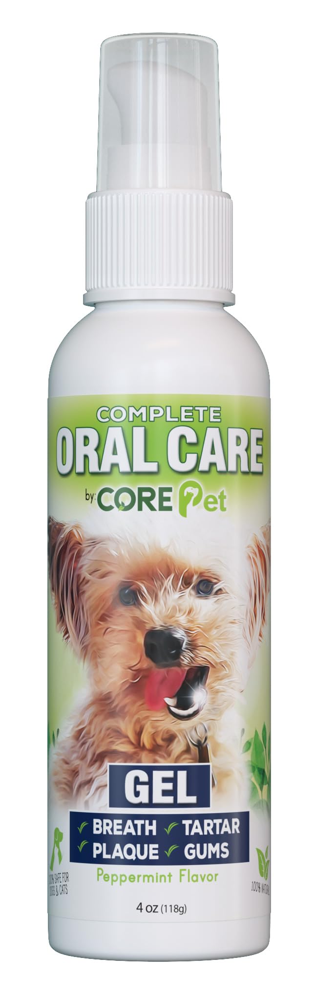 Complete Oral Care from The Founders of PetzLife - 4 oz (Peppermint Gel)