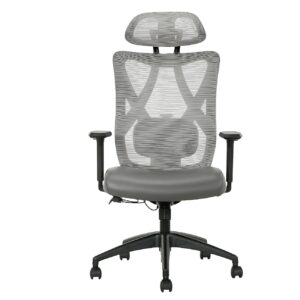 Serta SitTrue Ridgefield Ergonomic Mesh/Vegan Leather High-Back Task