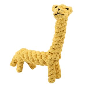 Dog Rope Toy for Aggressive Chewers, Cute Dog Chew Toy Cotton Rope Bite Resistant Giraffe Design Pet Teeth Cleaning Gifts Handwoven Chew Items for Small Breeds Dog, for Teeth and Gums