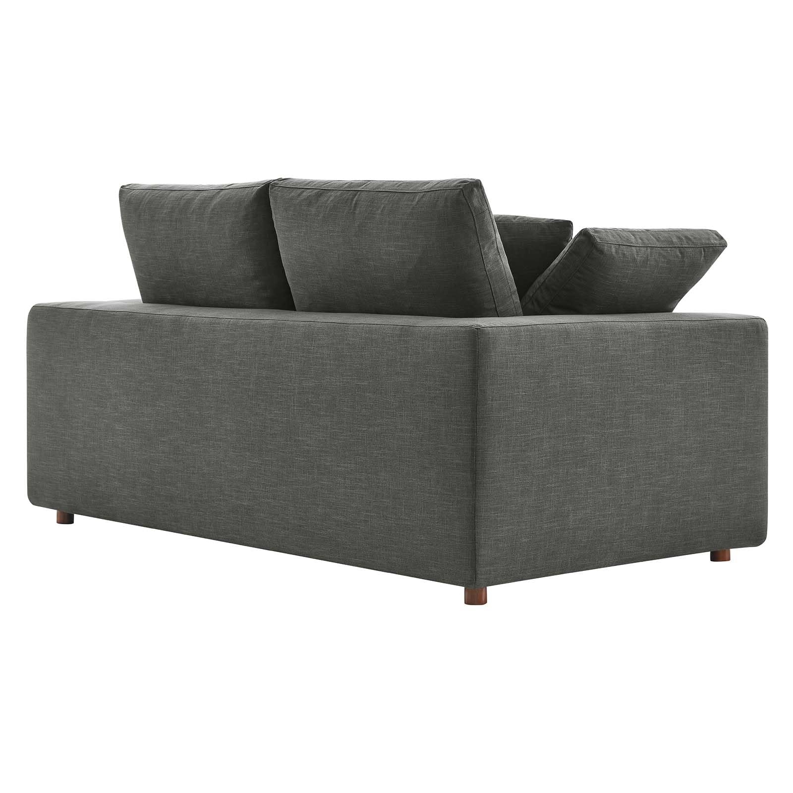 Modway EEI-4859-GRY Commix Down Filled Overstuffed Loveseat, Gray