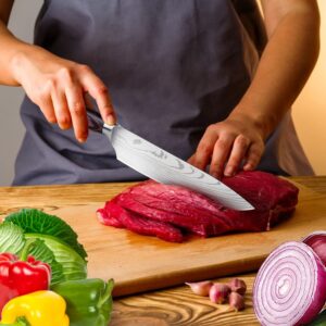 Bekhic Chef Knife - CKnife Pro Kitchen Knife 8-Inch Chef's Knife made of German High Carbon Stainless Steel ，Ergonomic Handle, Ultra Sharp