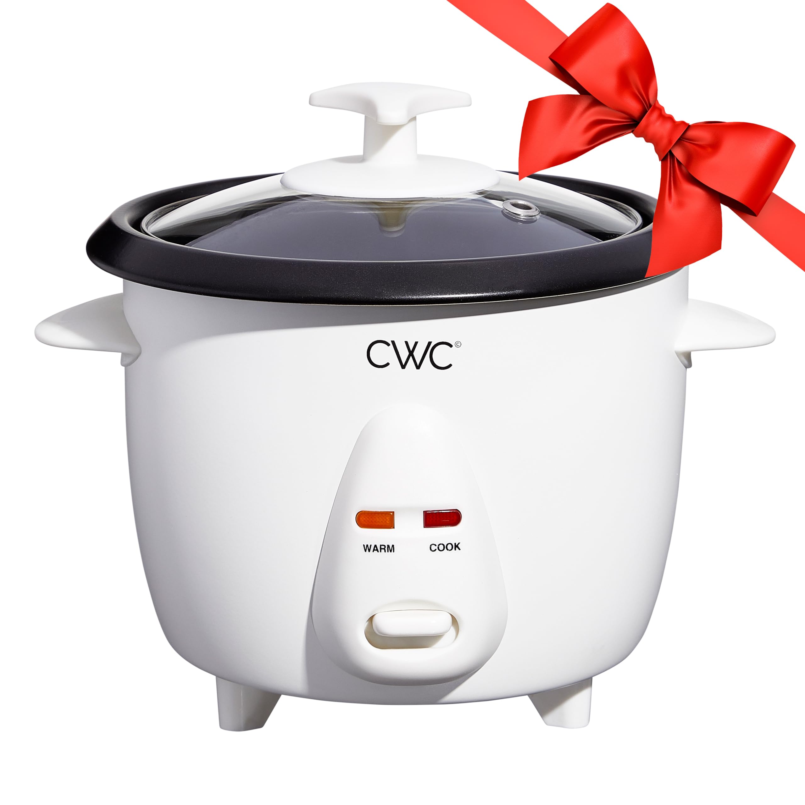 COOK WITH COLOR 6 Cup Rice Cooker 300W - Effortless Cooking and Greatly, Cooks 3 Cups of Raw Rice for 6 Cups of Cooked Rice, Cream