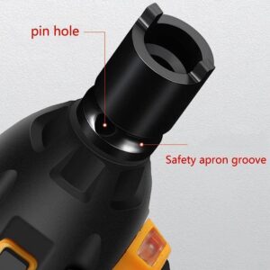 baolaili Black Angle Grinder Socket Wrench Forged Socket Pressure Pistol Grip Air Angle Die Grinder Accessories Socket Accessories Socket Polisher Plate Removal Angle Grinder Tool