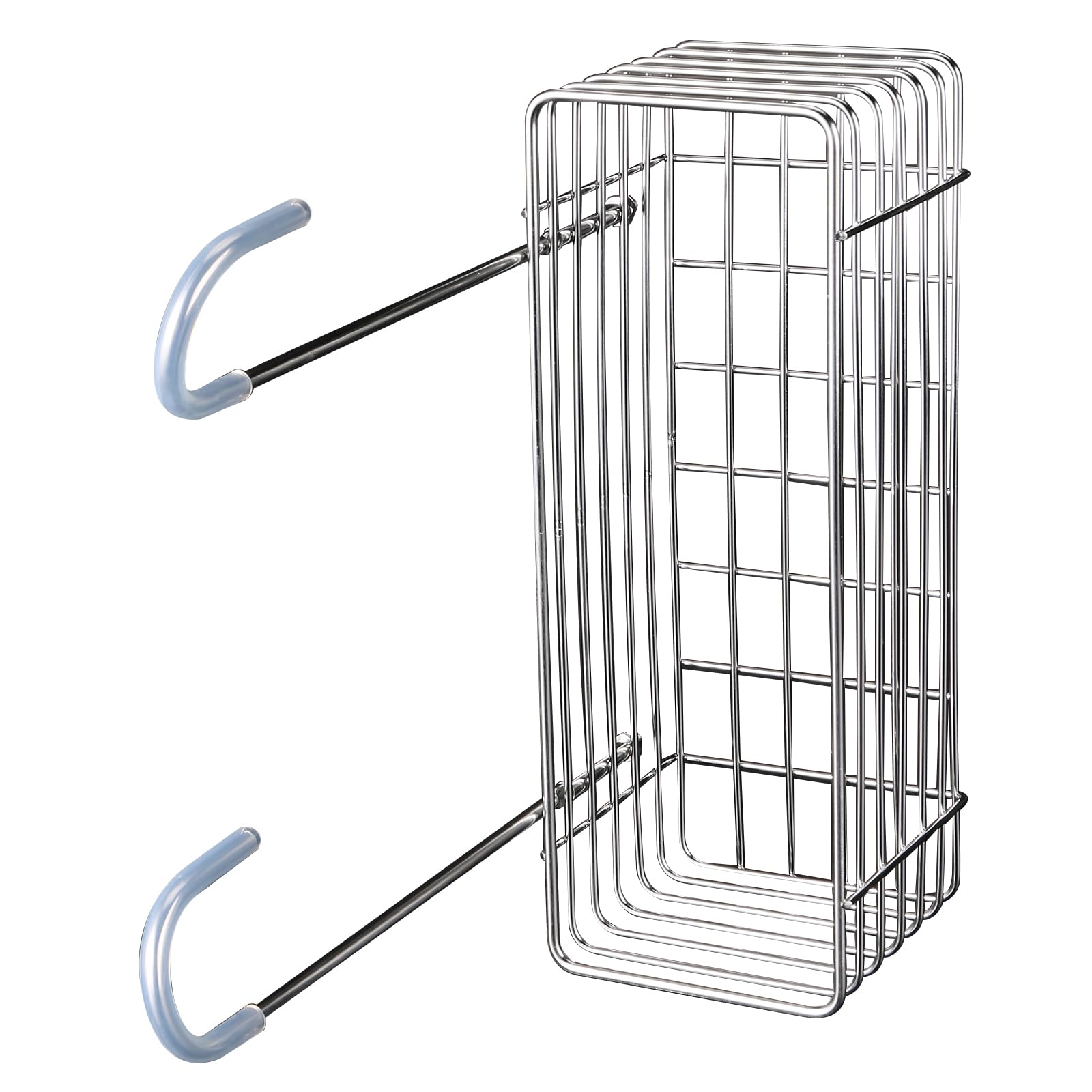 Risbay 1Set Silver Shower Shelf Stainless Steel Shower Caddy Hanging No Drilling Shower Racks Bath Shower Shelves Rack