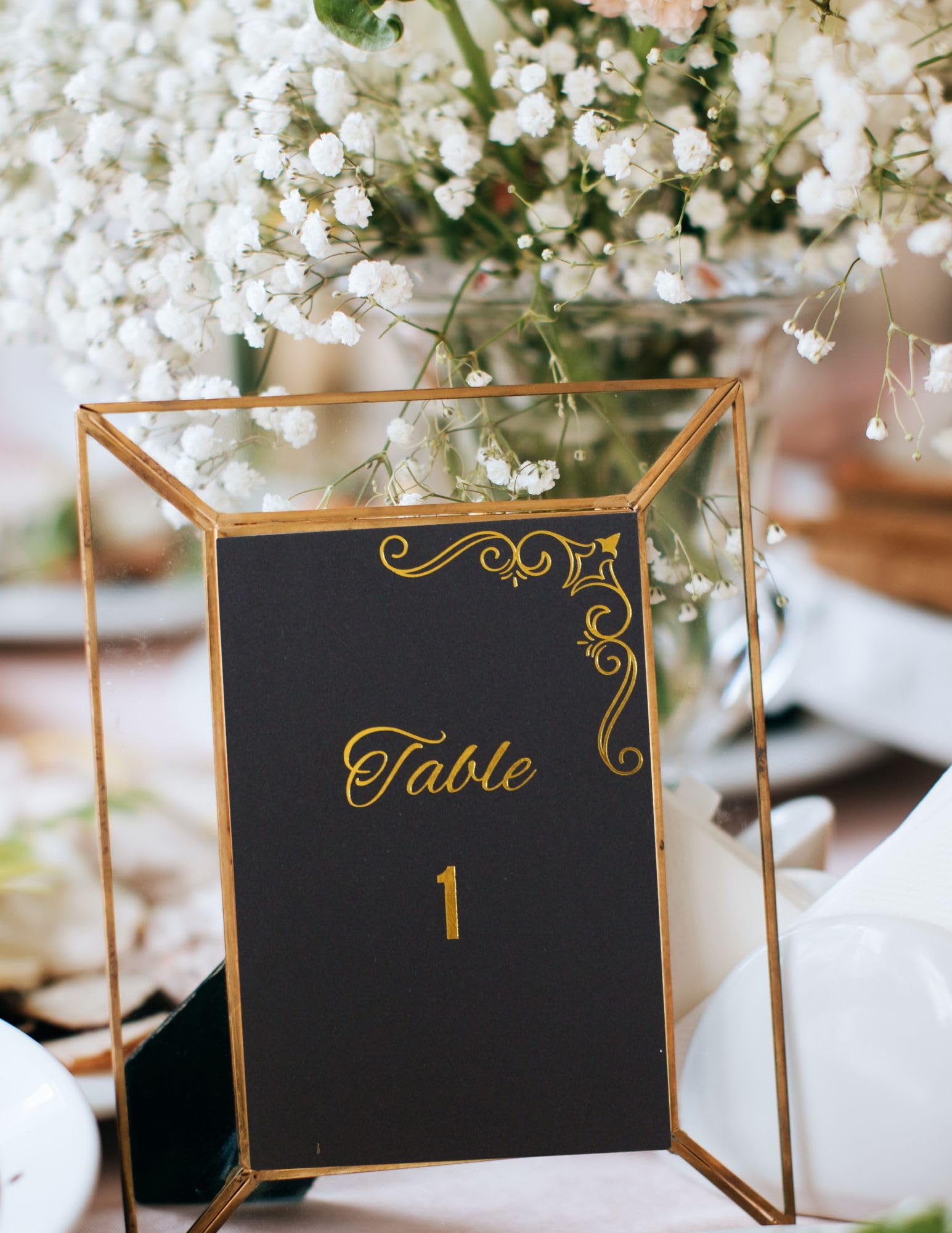 Table Numbers, Gold Table Numbers, Table Numbers 1-48, Wedding Table Number For Head Table Gift Table, Double Sided Wedding Table Numbers, 4x6 inches, Table Numbers For Wedding Reception