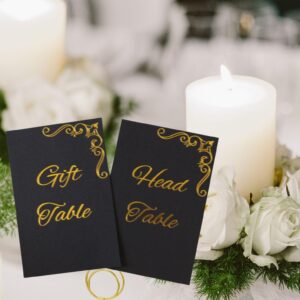 Table Numbers, Gold Table Numbers, Table Numbers 1-48, Wedding Table Number For Head Table Gift Table, Double Sided Wedding Table Numbers, 4x6 inches, Table Numbers For Wedding Reception