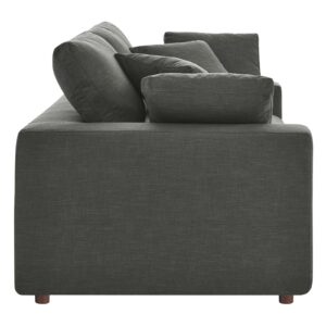 Modway EEI-4859-GRY Commix Down Filled Overstuffed Loveseat, Gray