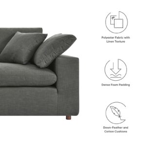 Modway EEI-4859-GRY Commix Down Filled Overstuffed Loveseat, Gray