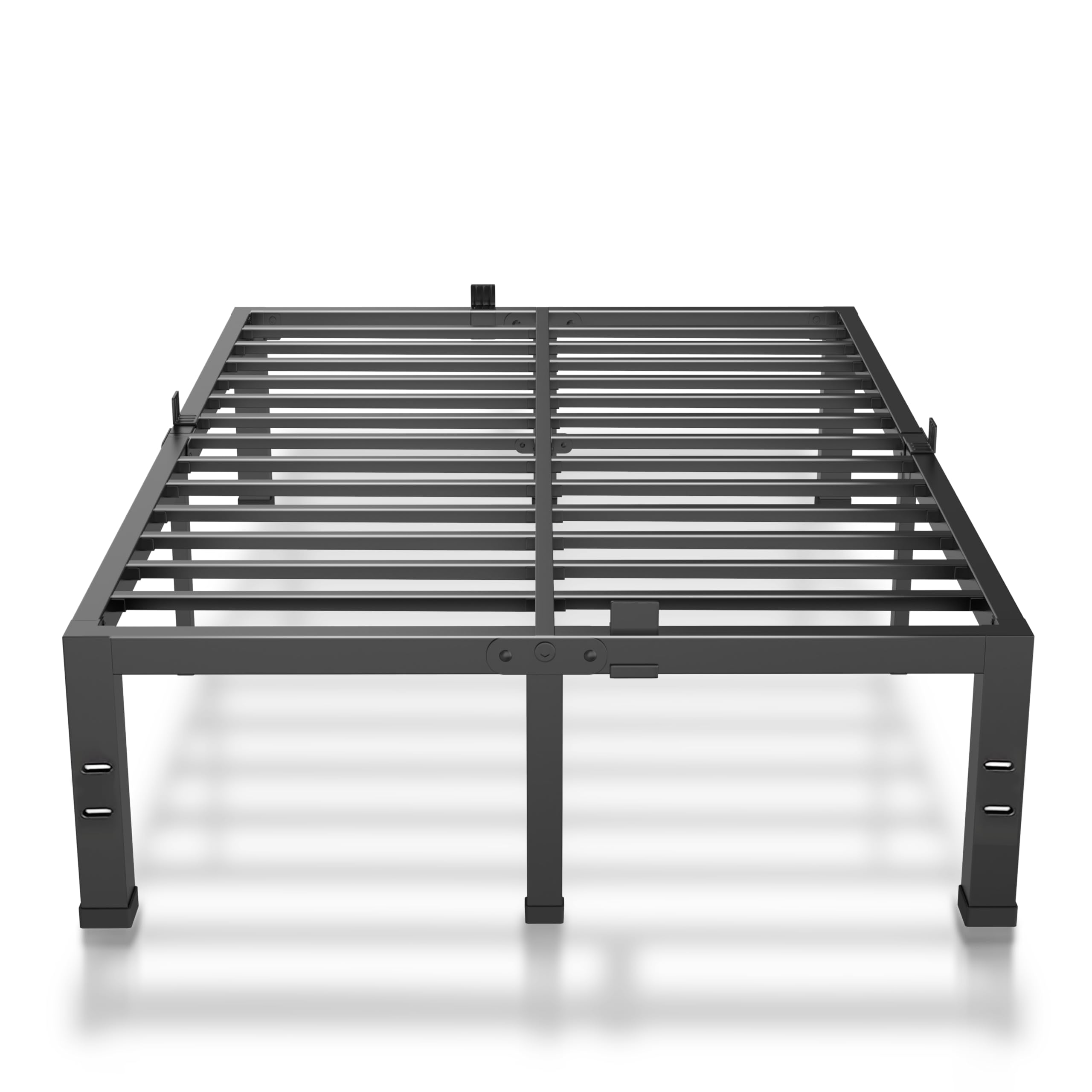 Superay 14 Inches Bed Frame Queen Size, Heavy Duty Metal Platform Bed Frame No Box Spring Needed, Easy Assembly, Noise Free Bedframes with Mattress Slide Stopper