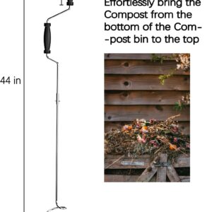 Compost Aerator/Compost Accelerator/Compost Turning Tool/Compost Turner and Mixing Tool/Compost Aerator Tool/Compost Aeration Tool for Outdoor Compost Bin