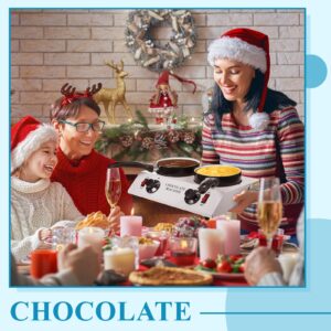 ROCEEI 1 Set Chocolate Boiler Double Pot Electric Heating Chocolate Melting Tempering Machine with 1 Silicone Spatula Boiler for Chocolate Melting Aluminum Boiler for Chocolate Candy