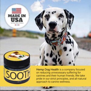 Hemp Dog Health - Soothe - Hemp Salve for Natural Dog Allergy Relief & Everyday Bug Bite & Hot Treatement for Dogs - Made with Natural Extracts & Human-Grade Hemp Oil for Dogs