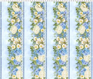 in the beginning periwinkle spring 2ps1 flower stripe print fabric