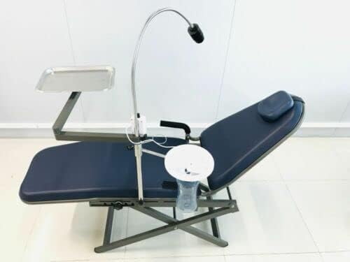 OUBO Portable Foldable Dental Chair Doctor's Stool LED with Lamp with Nylon Bags with Multitools Set (PC2750 PC2740 and PC2720)