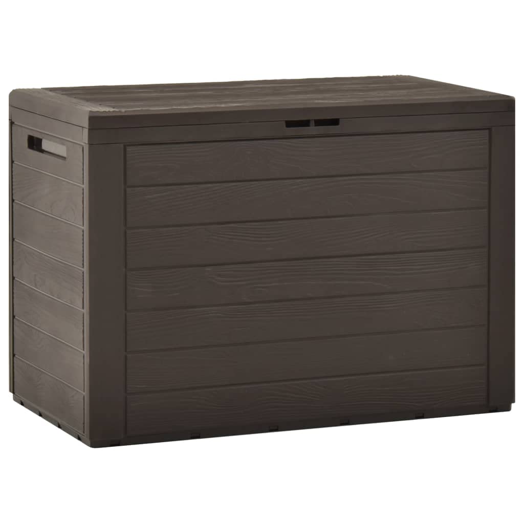 TIFITGO Asomie Patio Storage Box Brown 30.7"x17.3"x21.7" Indoor stockage bin home chest house tank Outdoor Furniture Outdoor Storage Boxes US Stock Fast Shipment Brown