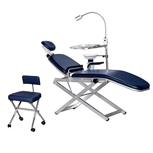 OUBO Portable Foldable Dental Chair Doctor's Stool LED with Lamp with Nylon Bags with Multitools Set (PC2750 PC2740 and PC2720)