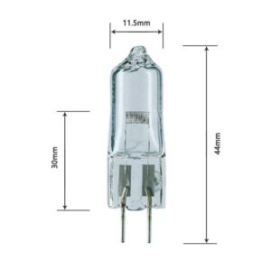 10x G6.35 120V 35W/50W Halogen Light Bulb Clear Dimmable T4 Q35//CL/GY6.35 JCD 35/50 Watt 120 Volt Electric Wax Melter Plug Oil Warmer Aroma Tart Counter Kitchen Bathroom Mirror Fixture (35, Watts)