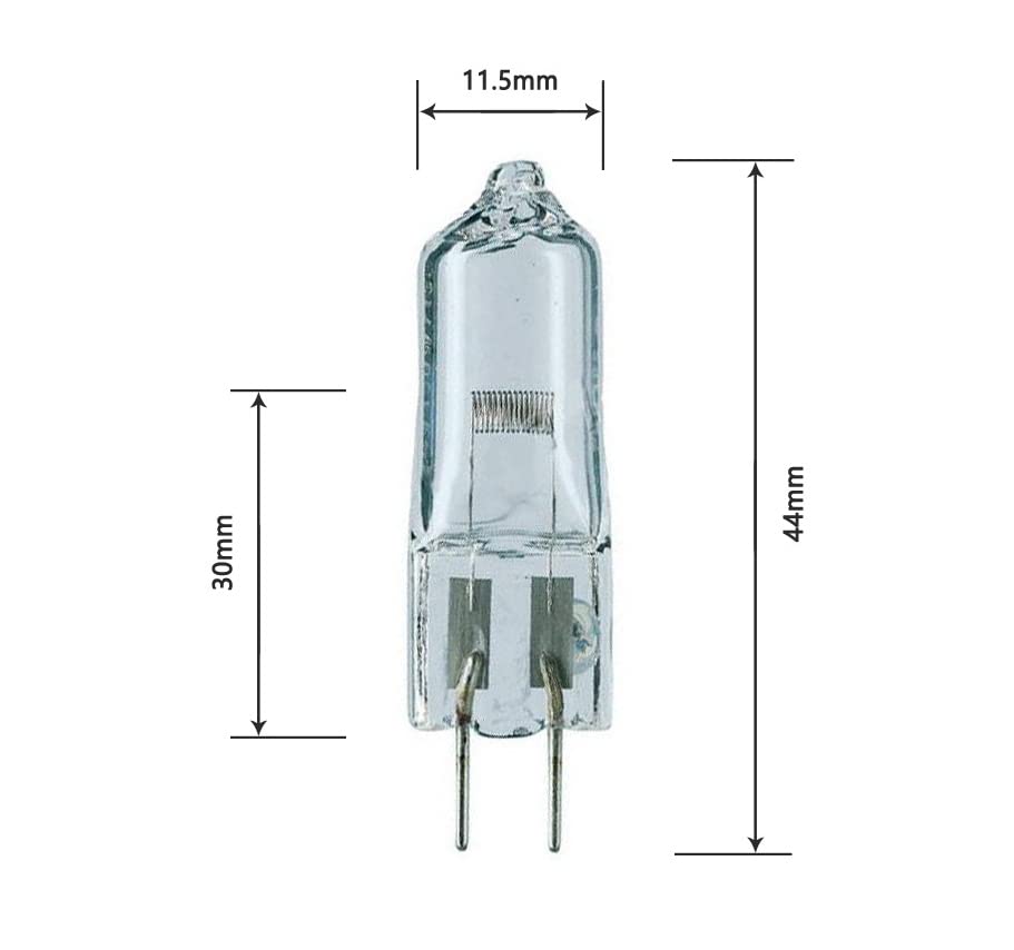 10x G6.35 120V 35W/50W Halogen Light Bulb Clear Dimmable T4 Q35//CL/GY6.35 JCD 35/50 Watt 120 Volt Electric Wax Melter Plug Oil Warmer Aroma Tart Counter Kitchen Bathroom Mirror Fixture (35, Watts)