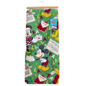 Northwest Mickey Mouse Silk Touch Throw Blanket, 50" x 70", Dear Santa