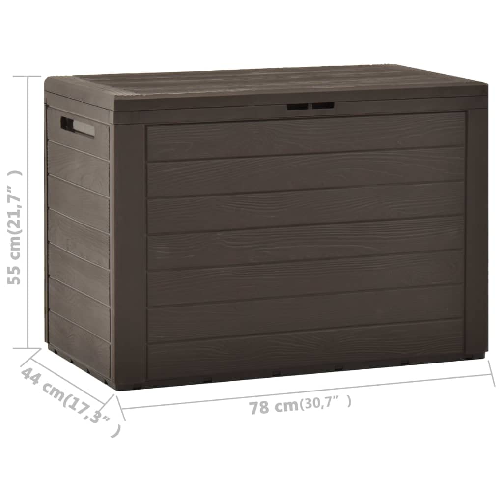 TIFITGO Asomie Patio Storage Box Brown 30.7"x17.3"x21.7" Indoor stockage bin home chest house tank Outdoor Furniture Outdoor Storage Boxes US Stock Fast Shipment Brown