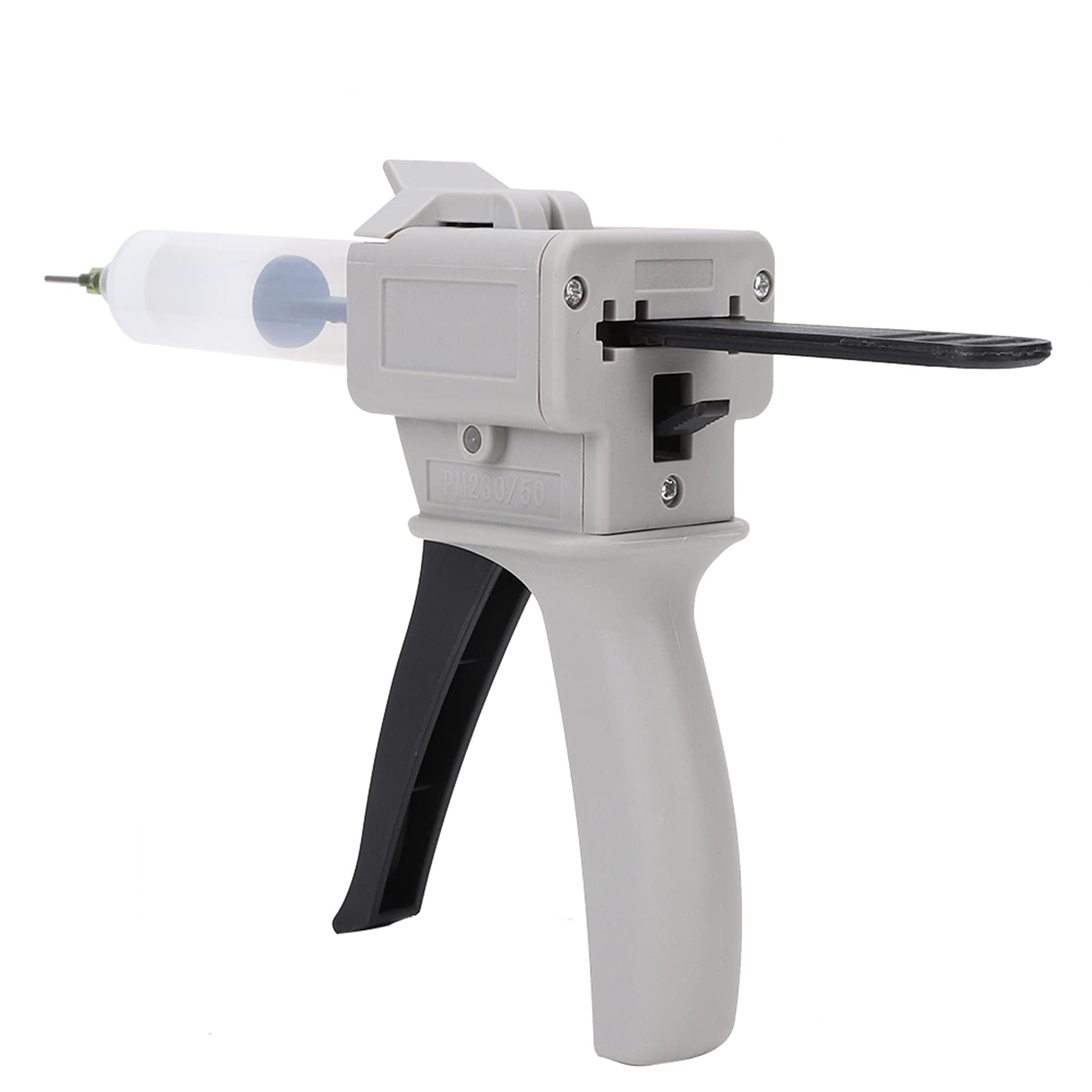 Dispenser Glue Gun, 30ml Dispensing Gun Kit Plastic Manual Single Tube Handle Tool Ergonomic Handle Impression Mixing Dispenser Gun for Pressing Squeezing Glue