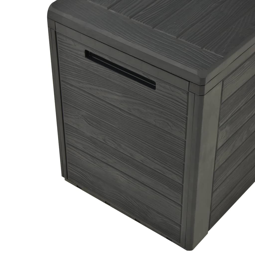 TIFITGO Asomie Patio Storage Box Anthracite 45.7"x17.3"x21.7" Indoor stockage bin home chest house tank Outdoor Furniture Outdoor Storage Boxes US Stock Fast Shipment Gray