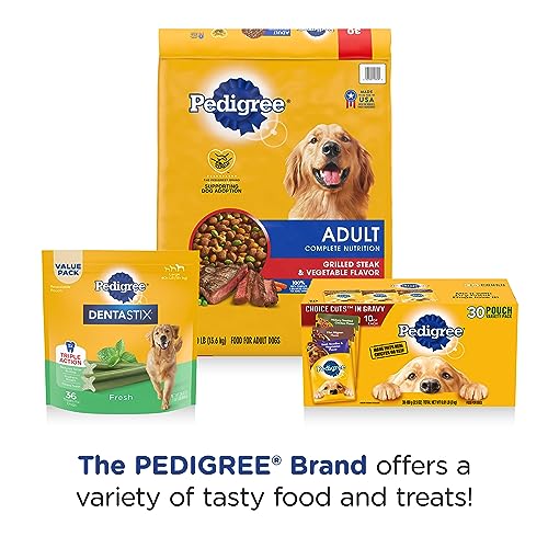 Pedigree DENTASTIX Large Dog Dental Treats Original Flavor Dental Bones, 59.96 oz. Multipack (72 Treats)