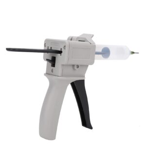 Dispenser Glue Gun, 30ml Dispensing Gun Kit Plastic Manual Single Tube Handle Tool Ergonomic Handle Impression Mixing Dispenser Gun for Pressing Squeezing Glue