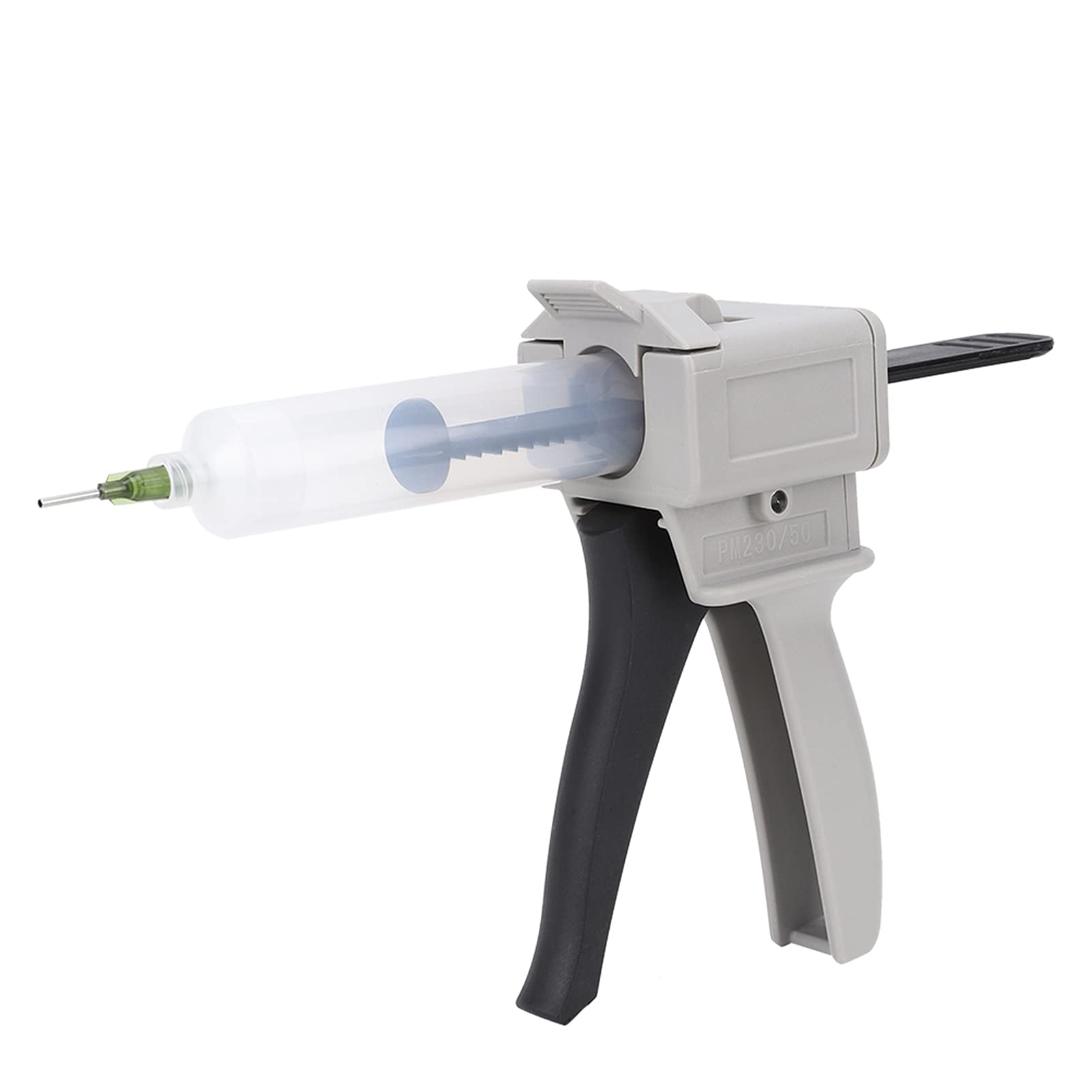 Dispenser Glue Gun, 30ml Dispensing Gun Kit Plastic Manual Single Tube Handle Tool Ergonomic Handle Impression Mixing Dispenser Gun for Pressing Squeezing Glue