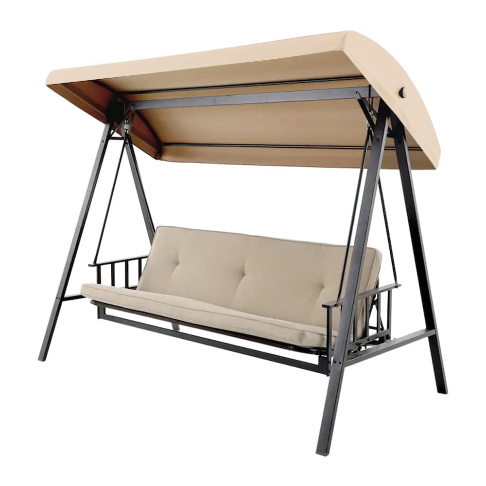 Porch Swing Canopy Replacement Top,Replacement Canopy Top for GT Porch Swing Model #GCS00229C (Top Only,Beige)