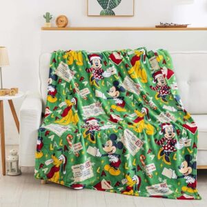 Northwest Mickey Mouse Silk Touch Throw Blanket, 50" x 70", Dear Santa